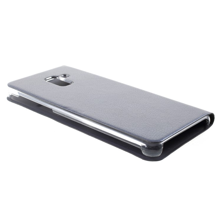 PU Leather Mobile Phone Case with Card Slot for Samsung Galaxy A8 (2018) - Dark Blue-4
