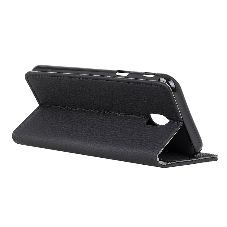 Litchi Texture PU Leather Wallet Stand Mobile Case for Samsung Galaxy J5 (2017) EU Version / J5 Pro (2017) - Black-3