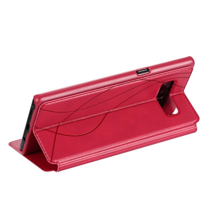 Dual View Window PU Leather Stand Mobile Cover for Samsung Galaxy Note 8 SM-N950 - Rose-5