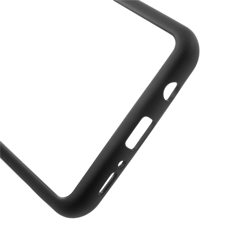 Transparent Acrylic Back + TPU Frame Hybrid Mobile Phone Case for Samsung Galaxy S9+ - Black-4