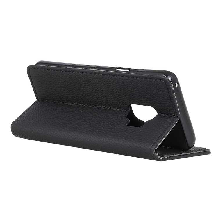 Litchi Texture PU Leather Wallet Stand Mobile Case for Samsung Galaxy S9 - Black-3