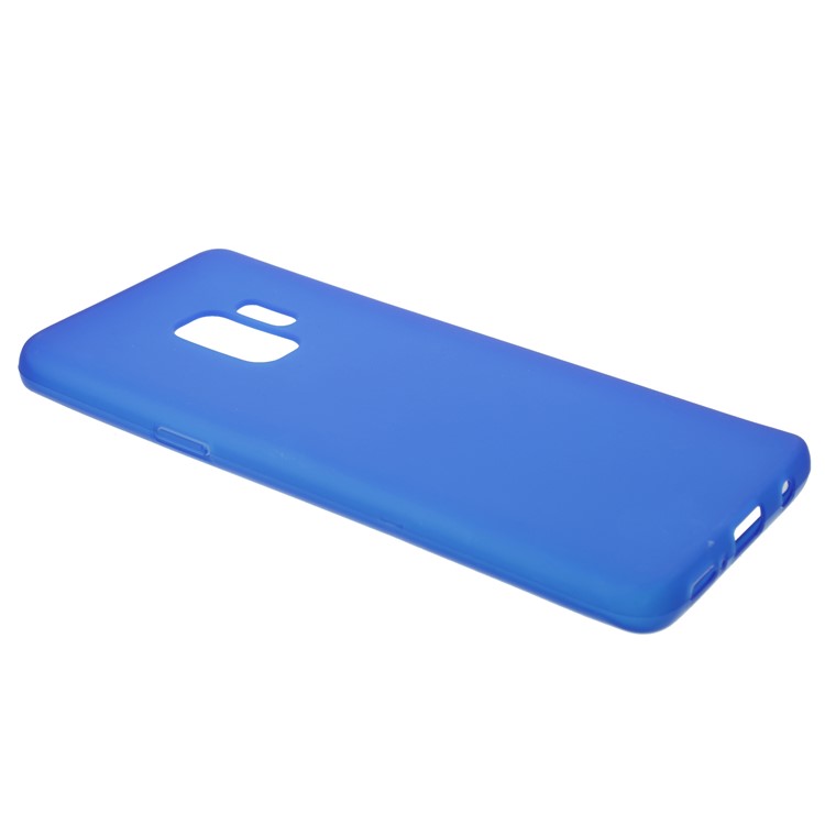 Double-sided Matte TPU Shell for Samsung Galaxy S9 - Blue-2
