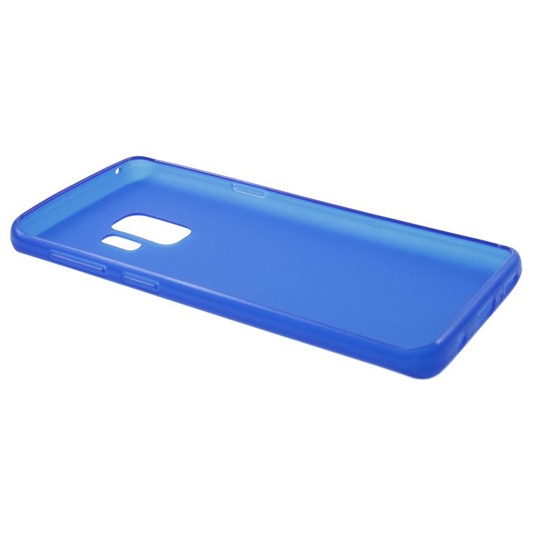 Double-sided Matte TPU Shell for Samsung Galaxy S9 - Blue-3