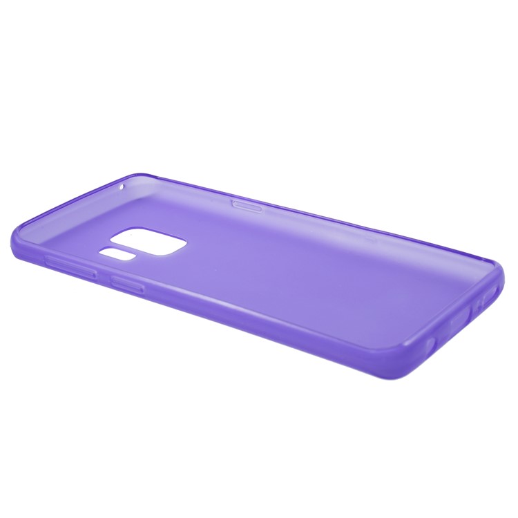 Double-sided Matte TPU Mobile Phone Case for Samsung Galaxy S9 - Purple-3