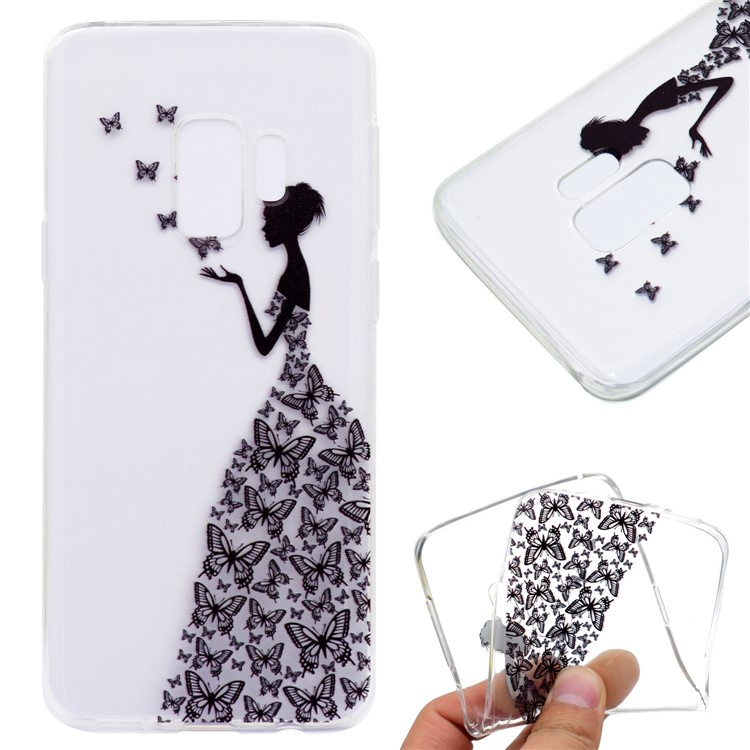 For Samsung Galaxy S9 Patterned Soft TPU Phone Case - Butterfly Fairy-1