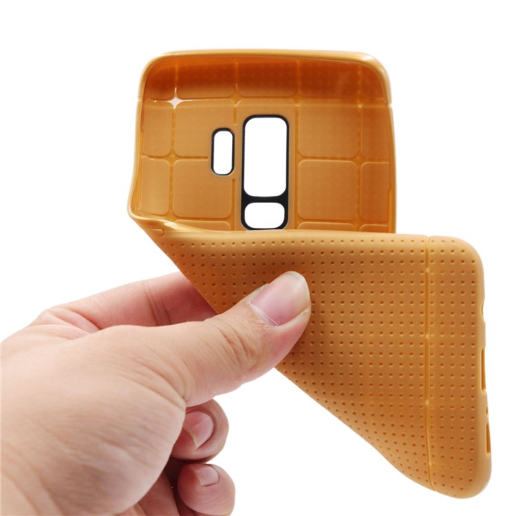 Dream Mesh TPU Shell Cover Case for Samsung Galaxy S9 - Brown-10