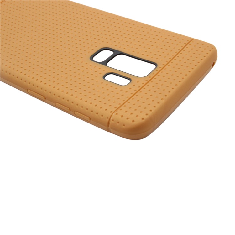 Dream Mesh TPU Shell Cover Case for Samsung Galaxy S9 - Brown-9