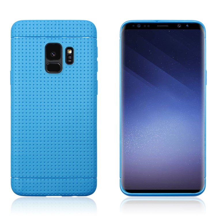 Dream Mesh TPU Cover Shell for Samsung Galaxy S9 - Blue-2