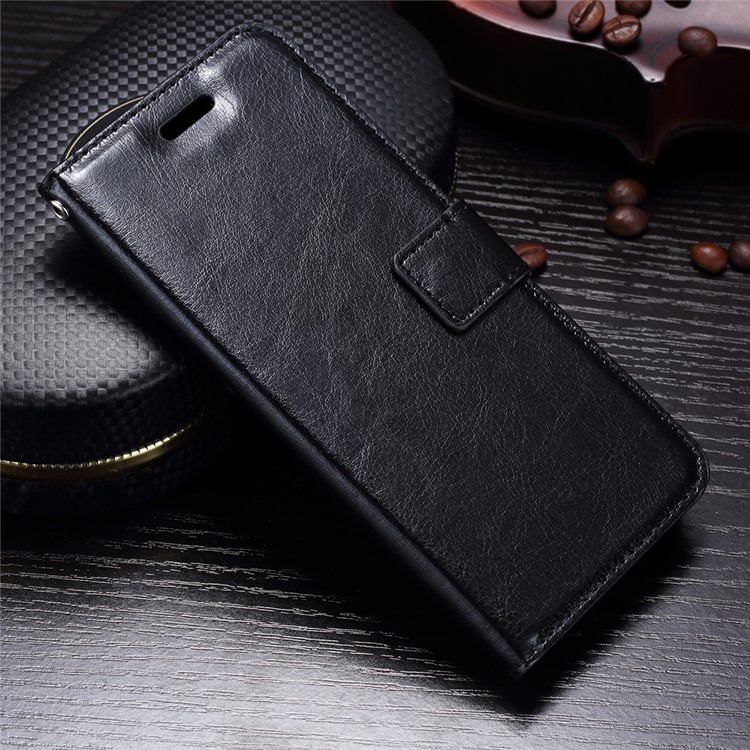 BTRCASE Crazy Horse Texture Leather Wallet Case for Samsung Galaxy S9 - Black-1