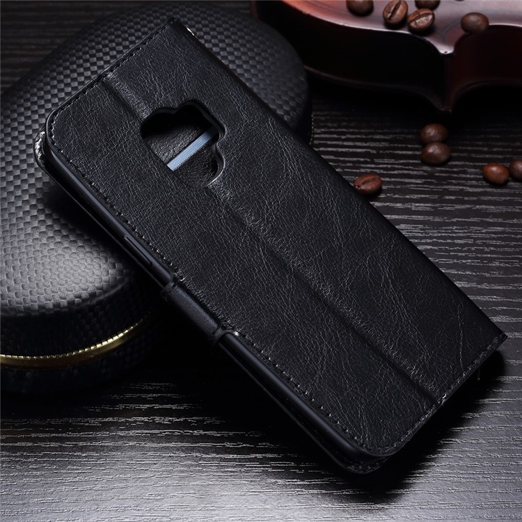 BTRCASE Crazy Horse Texture Leather Wallet Case for Samsung Galaxy S9 - Black-2