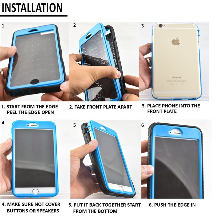 2-in-1 Heavy Duty PC + TPU Belt Clip Kickstand Phone Cover for Samsung Galaxy J7 Prime/On7 2016 - Blue-6