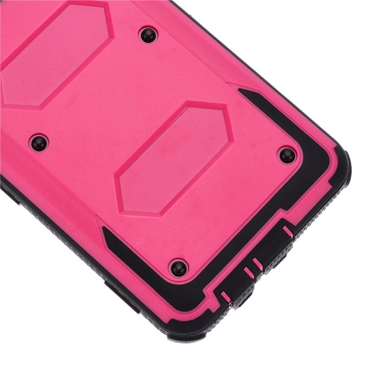 Heavy Duty PC TPU Combo Phone Case with Belt Clip Kickstand for Samsung Galaxy On5 G550 - Rose-6