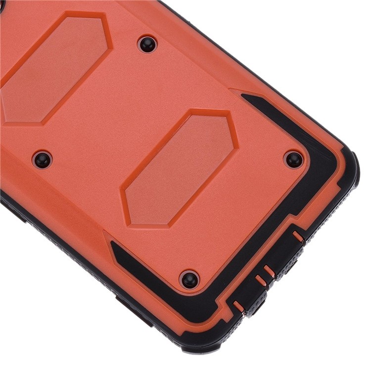 Heavy Duty PC TPU Combo Phone Cover with Belt Clip Kickstand for Samsung Galaxy On5 G550 - Orange-6