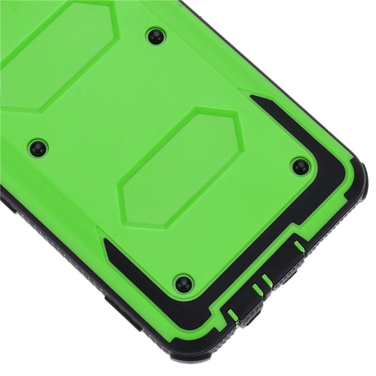 PC TPU Hybrid Heavy Duty Rugged Mobile Case with Belt Clip Kickstand for Samsung Galaxy On5 G550 - Green-6