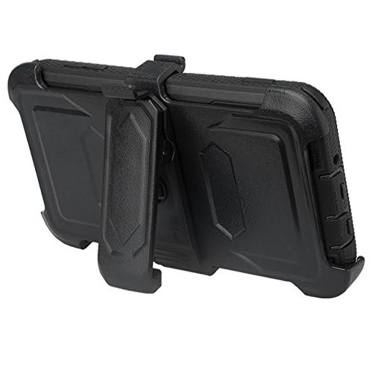 2-in-1 Heavy Duty PC + TPU Belt Clip Kickstand Cover for Samsung Galaxy J7 (2017) / J7 V / J7 Perx / J7 Sky Pro - Black-4