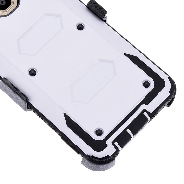 2-in-1 Heavy Duty PC + TPU Belt Clip Hybrid Case with Kickstand for Samsung Galaxy J5 (2016) - White-4
