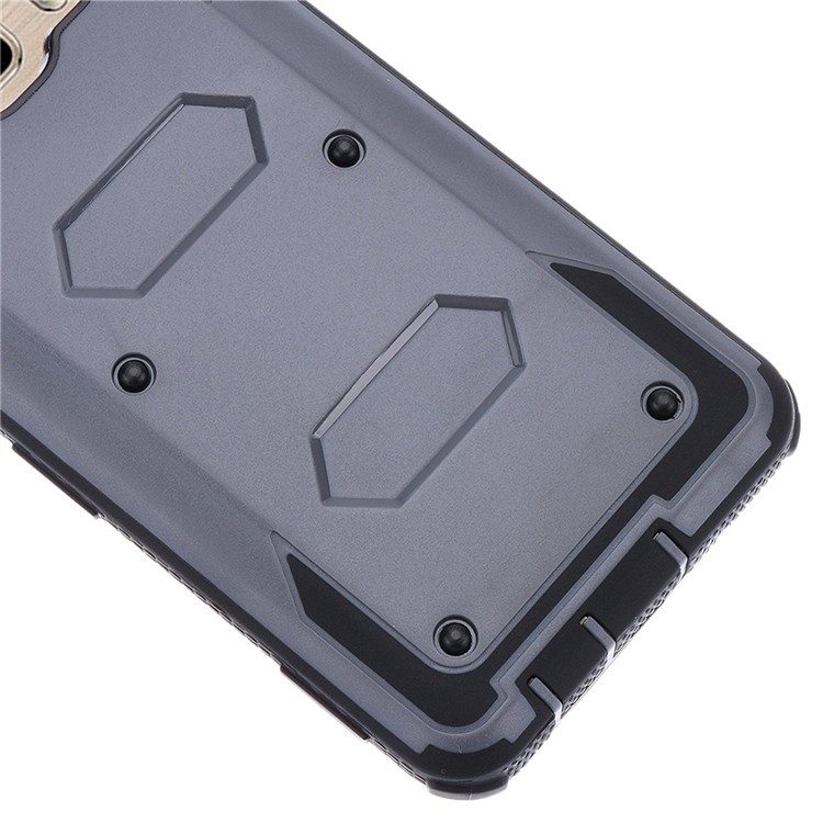 2-in-1 Heavy Duty PC + TPU Belt Clip Kickstand Mobile Case for Samsung Galaxy J5 (2016) - Black-4