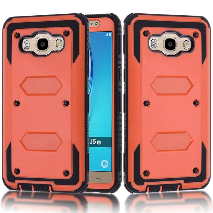 

2-in-1 Heavy Duty PC + TPU Belt Clip Kickstand Phone Cover for Samsung Galaxy J5 (2016) - Orange, Galaxy J5 (2016)