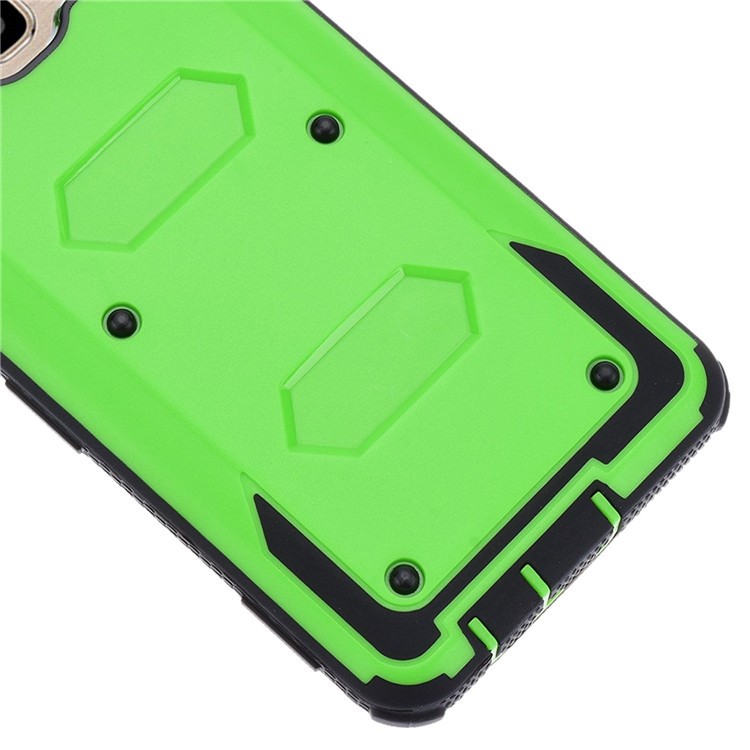 2-in-1 Heavy Duty PC + TPU Belt Clip Kickstand Shell for Samsung Galaxy J5 (2016) - Green-2