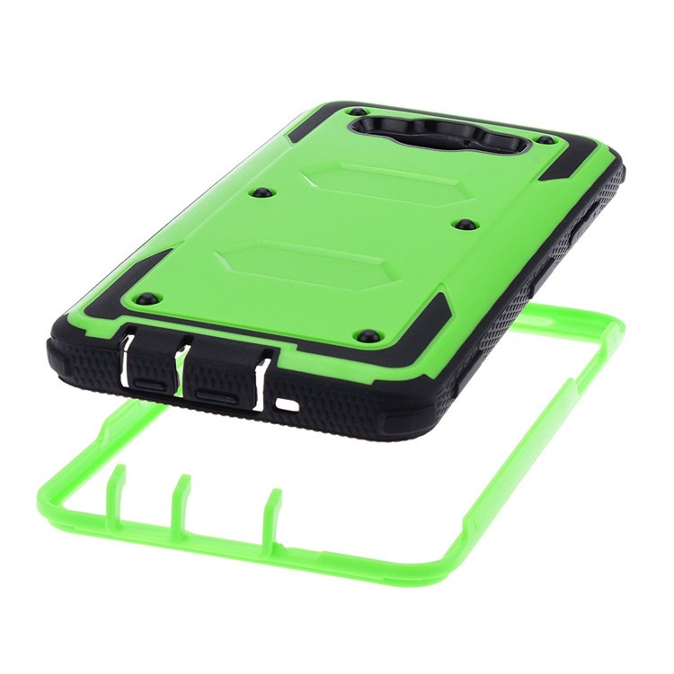 2-in-1 Heavy Duty PC + TPU Belt Clip Kickstand Shell for Samsung Galaxy J5 (2016) - Green-6