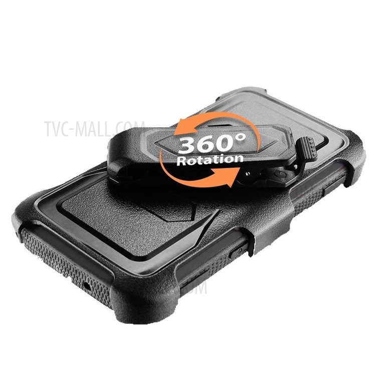 Heavy Duty PC + TPU Hybrid Case with Kickstand Belt Clip for Samsung Galaxy Note 8 SM-N950 - Black-7