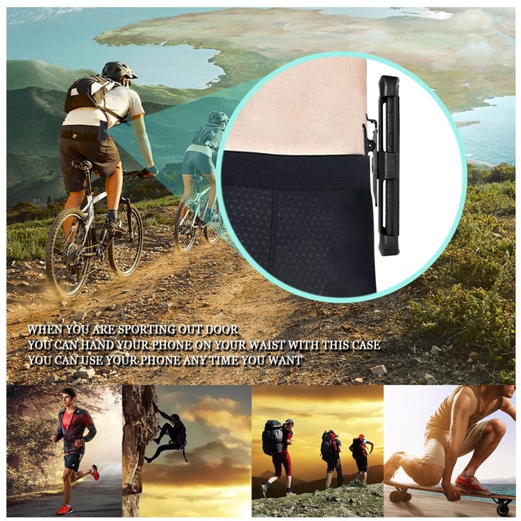2-in-1 Heavy Duty PC + TPU Belt Clip Kickstand Cover for Samsung Galaxy S8 SM-G950 - Black-7
