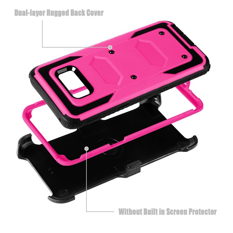 Custodia Per Cavalletto Per Clip Heavy-duty Per PC + TPU 2 In 1 Per Samsung Galaxy S8 SM-G950 - Rosa-4