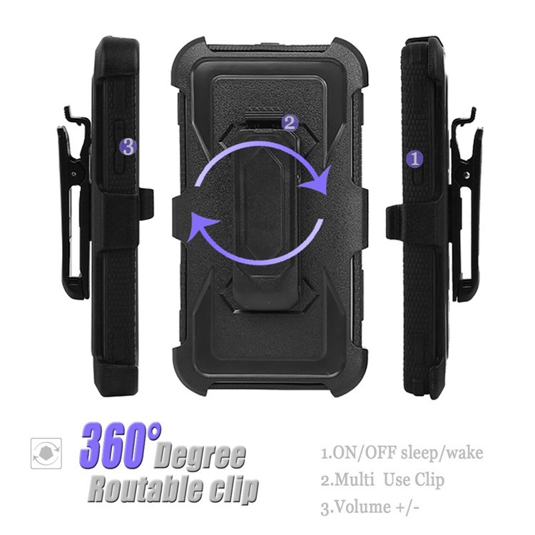 PC + TPU Belt Clip Kickstand Hybrid Anti-dust Mobile Protective Casing for Samsung Galaxy J2 Prime SM-G532 / Grand Prime SM-G530H - Grey-3