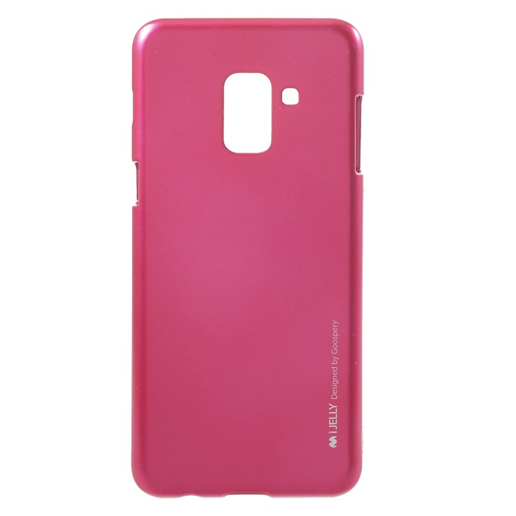 MERCURY GOOSPERY i JELLY Metallic TPU Mobile Phone Case for Samsung Galaxy A8 (2018) - Rose-1