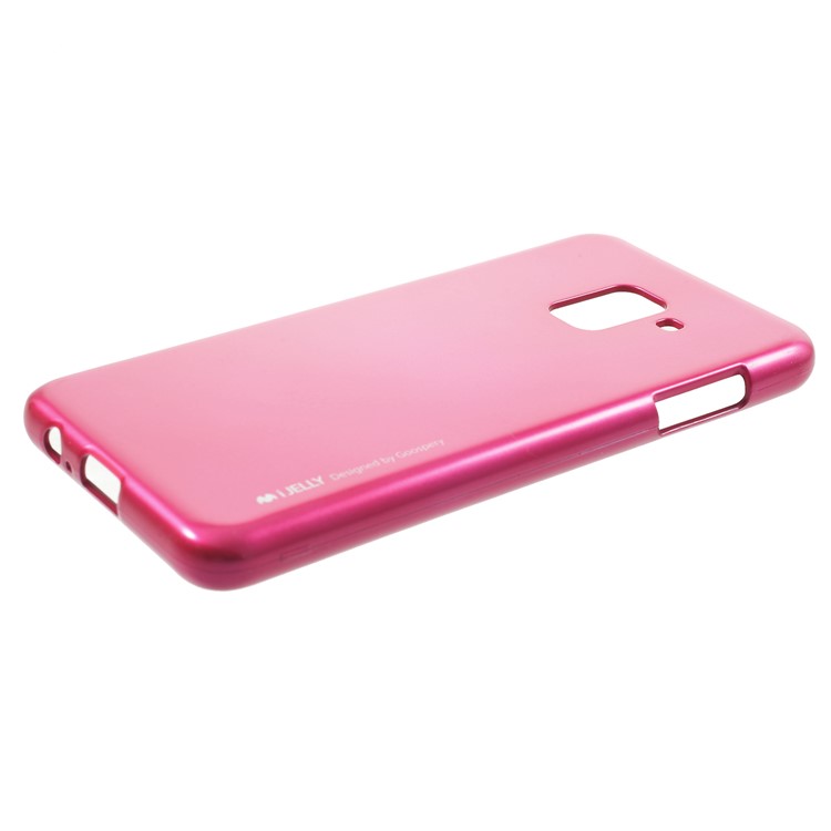 MERCURY GOOSPERY i JELLY Metallic TPU Mobile Phone Case for Samsung Galaxy A8 (2018) - Rose-3