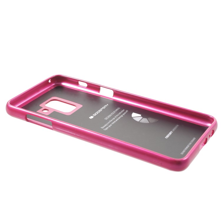 MERCURY GOOSPERY i JELLY Metallic TPU Mobile Phone Case for Samsung Galaxy A8 (2018) - Rose-4