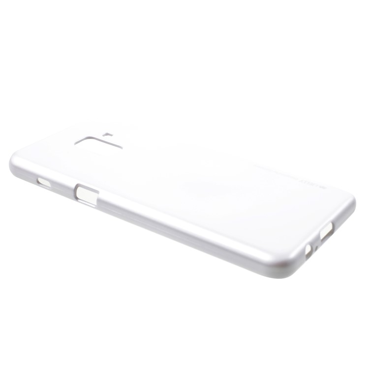 MERCURY GOOSPERY i JELLY Metallic TPU Mobile Phone Cover for Samsung Galaxy A8 (2018) - Silver-2