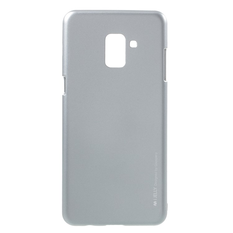 MERCURY GOOSPERY i JELLY Metallic TPU Mobile Phone Shell for Samsung Galaxy A8 (2018) - Grey-1