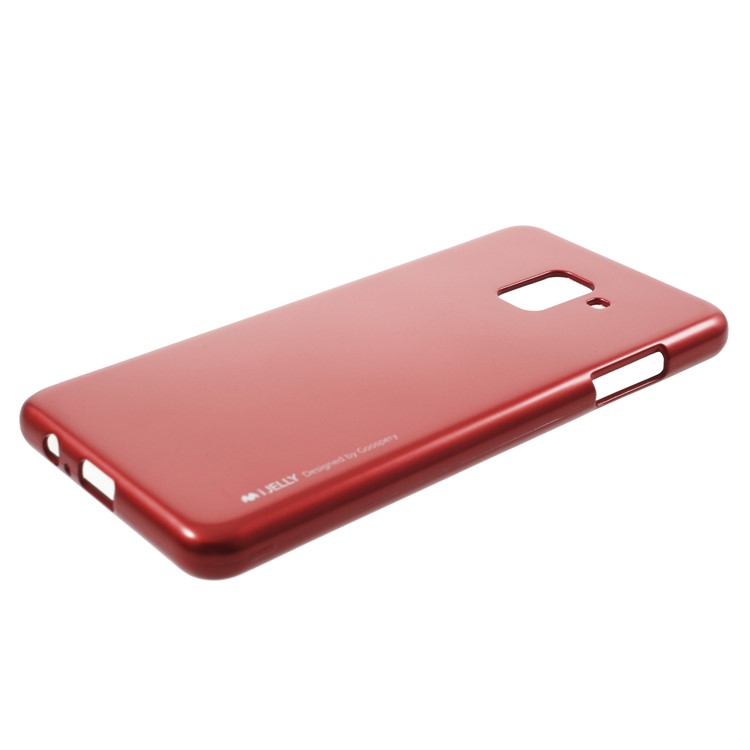 MERCURY GOOSPERY i JELLY Metallic TPU Mobile Phone Casing for Samsung Galaxy A8 (2018) - Red-2
