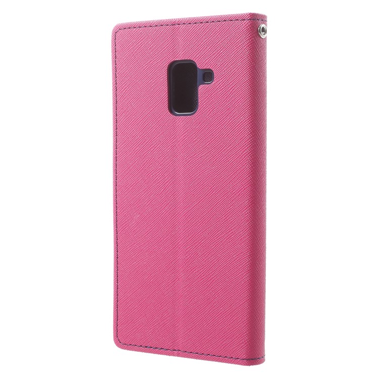 MERCURY GOOSPERY PU Leather Wallet Phone Cover for Samsung Galaxy A8 (2018) - Rose-2