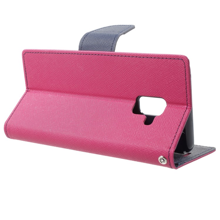 MERCURY GOOSPERY PU Leather Wallet Phone Cover for Samsung Galaxy A8 (2018) - Rose-4