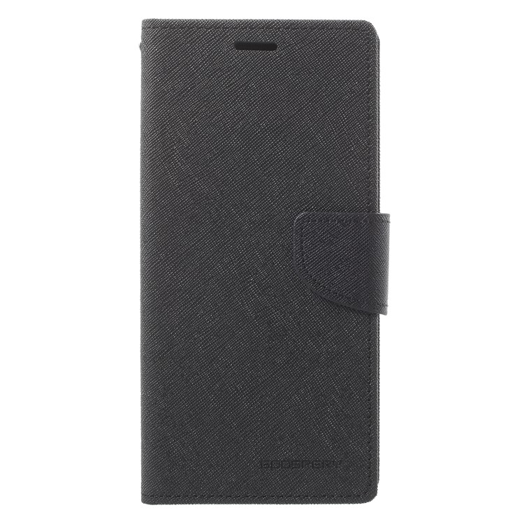 MERCURY GOOSPERY PU Leather Wallet Phone Case for Samsung Galaxy A8 (2018) - Black-1