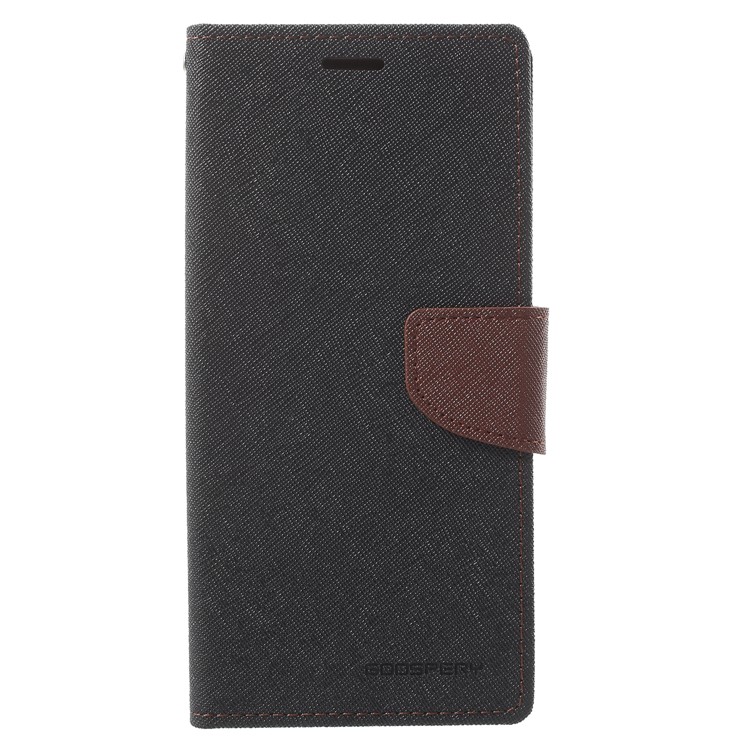 MERCURY GOOSPERY PU Leather Wallet Phone Casing for Samsung Galaxy A8 (2018) - Black / Brown-1