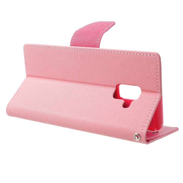 MERCURY GOOSPERY PU Leather Wallet Mobile Phone Cover for Samsung Galaxy A8 (2018) - Pink-4