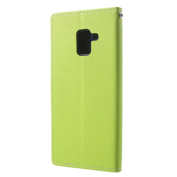 MERCURY GOOSPERY PU Leather Wallet Mobile Phone Case for Samsung Galaxy A8 (2018) - Green-2