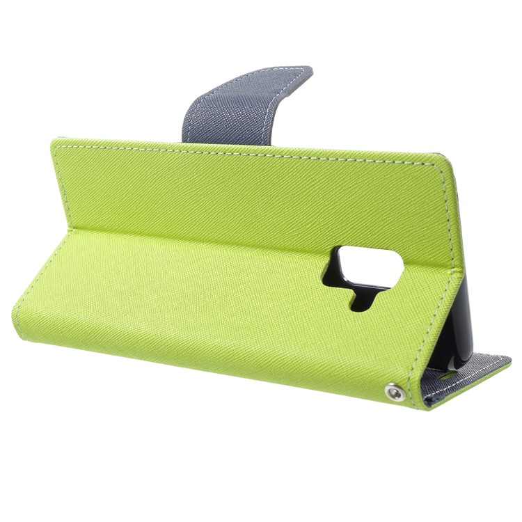 MERCURY GOOSPERY PU Leather Wallet Mobile Phone Case for Samsung Galaxy A8 (2018) - Green-4