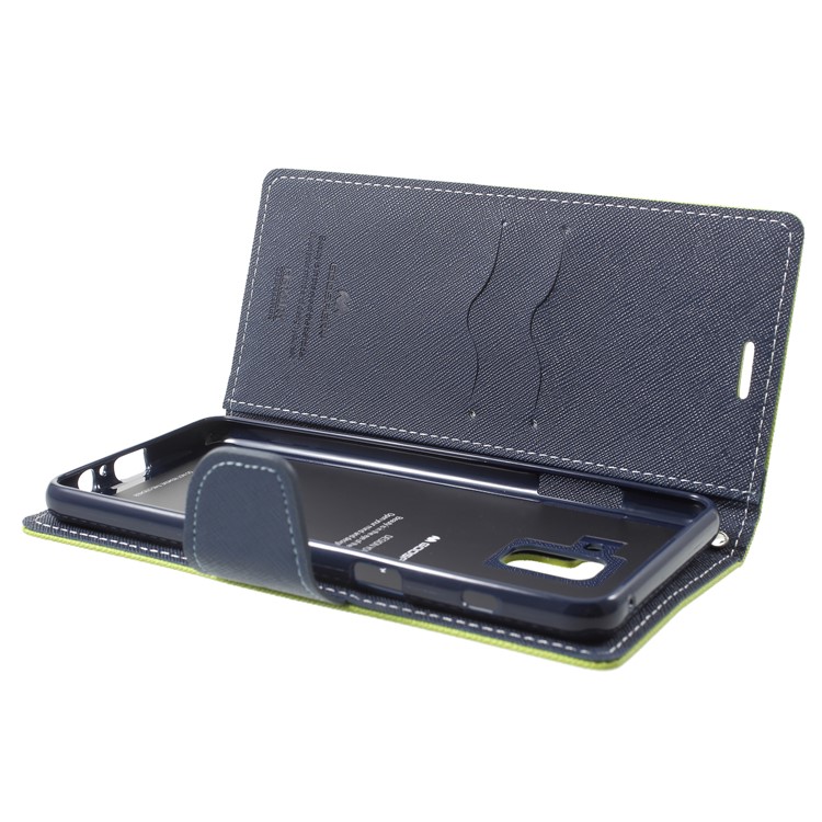 MERCURY GOOSPERY PU Leather Wallet Mobile Phone Case for Samsung Galaxy A8 (2018) - Green-5