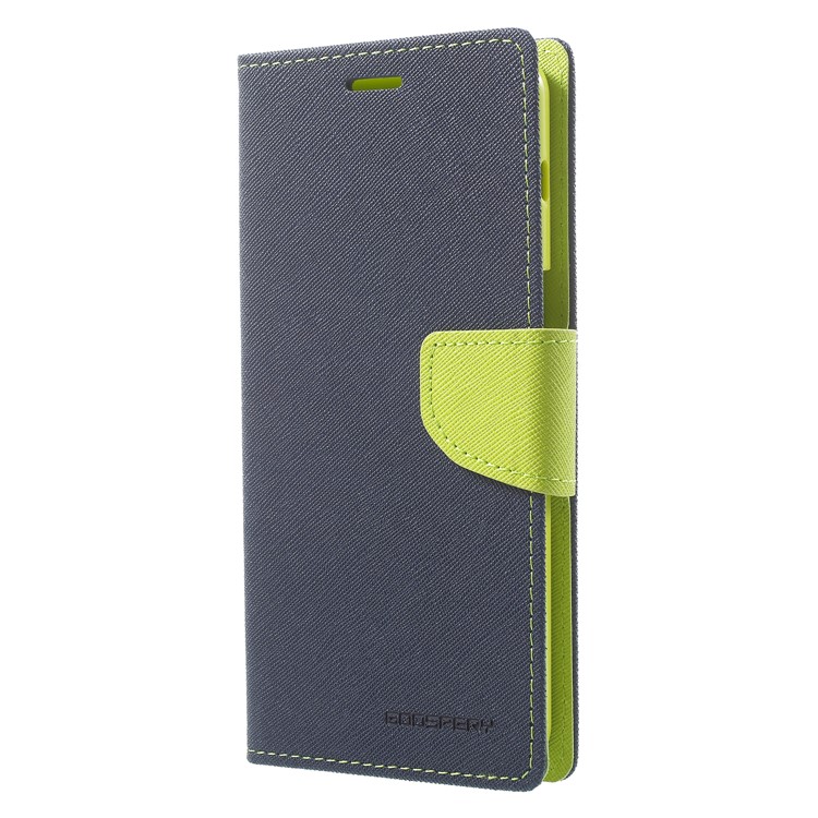 MERCURY GOOSPERY PU Leather Wallet Protective Casing for Samsung Galaxy A8 (2018) - Dark Blue-3
