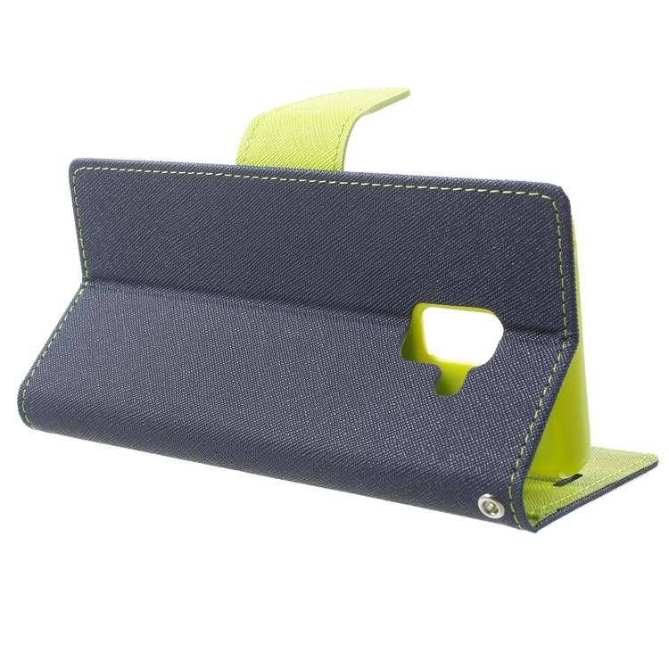 MERCURY GOOSPERY PU Leather Wallet Protective Casing for Samsung Galaxy A8 (2018) - Dark Blue-4