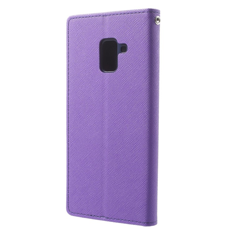 MERCURY GOOSPERY PU Leather Wallet Protective Shell for Samsung Galaxy A8 (2018) - Purple-2