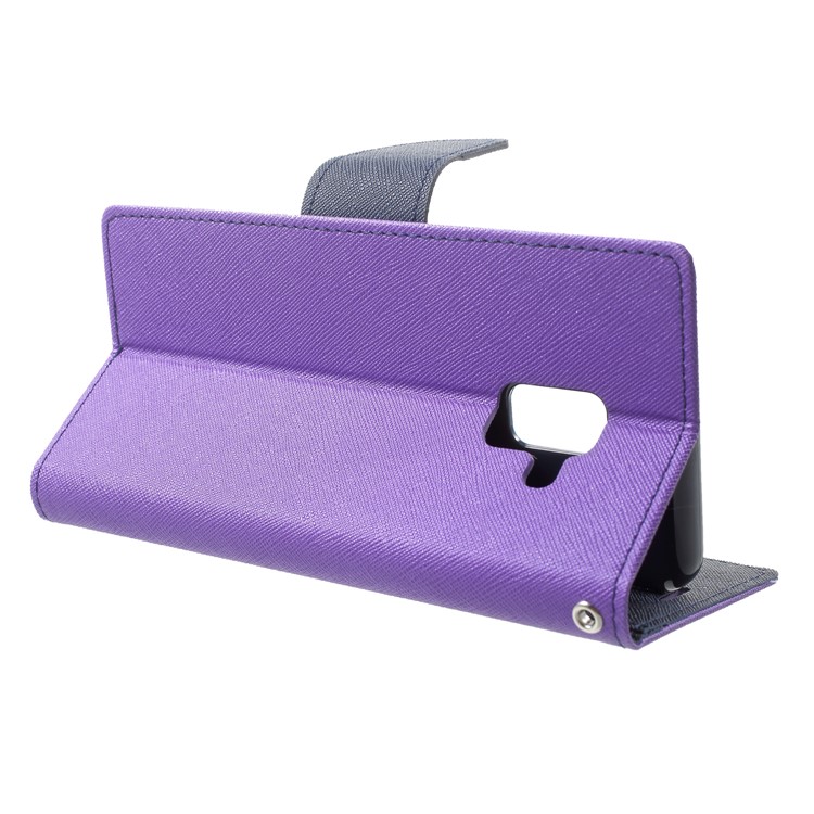 MERCURY GOOSPERY PU Leather Wallet Protective Shell for Samsung Galaxy A8 (2018) - Purple-4