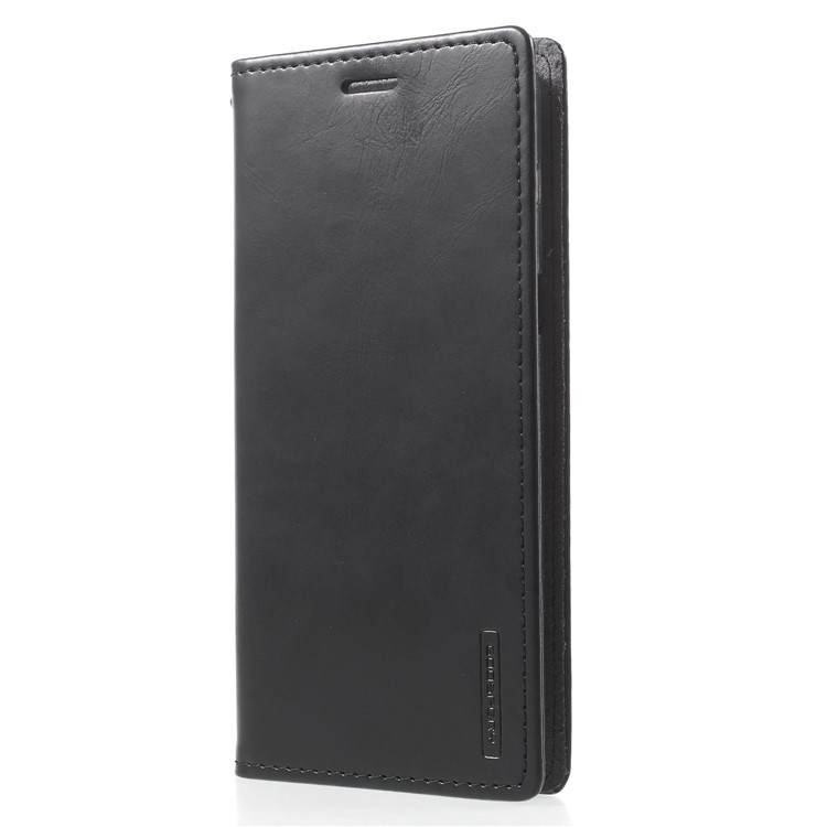 MERCURY GOOSPERY Blue Moon Leather Wallet Cover for Samsung Galaxy A8 (2018) - Black-3