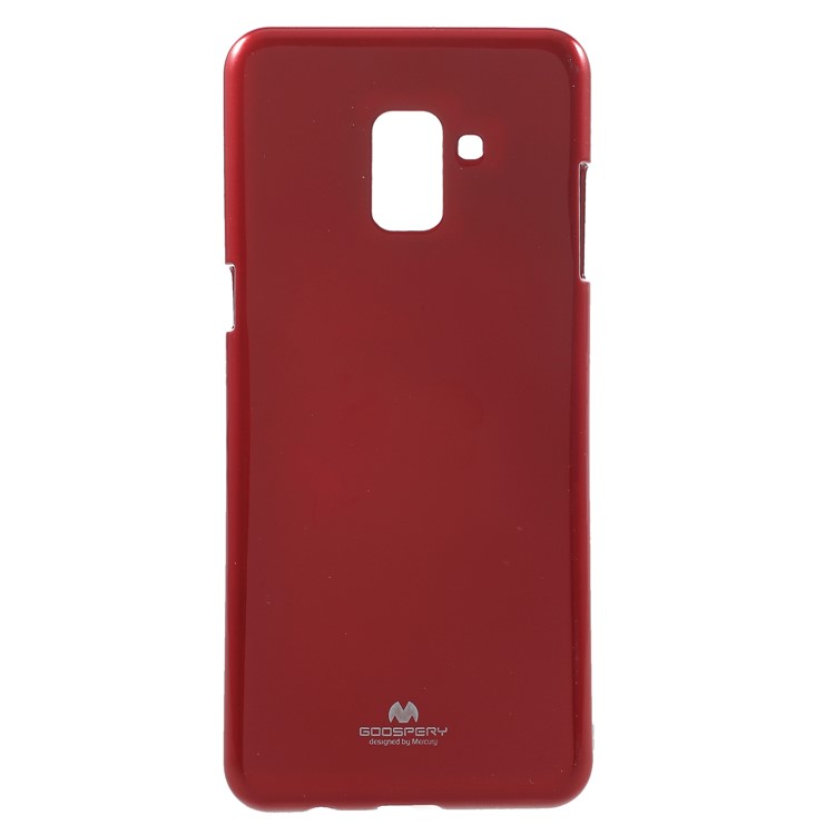 MERCURY GOOSPERY for Samsung Galaxy A8 (2018) Glitter Powder Jelly TPU Case - Red-1