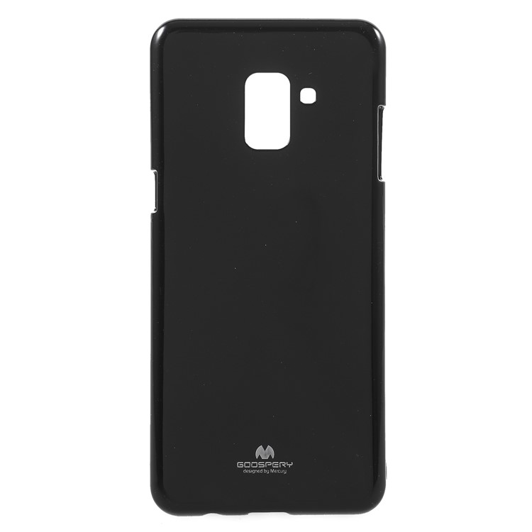 MERCURY GOOSPERY for Samsung Galaxy A8 (2018) Glitter Powder Jelly TPU Cover - Black-1