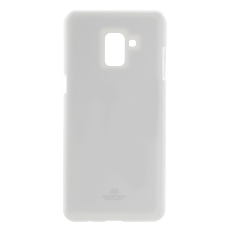 MERCURY GOOSPERY for Samsung Galaxy A8 (2018) Glitter Powder Jelly TPU Shell - White-1